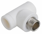 Тройник PN25 комбинированный Dмм хG'' 25х1/2" РосТурПласт