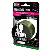 Лента универсальная Mr.Bond самовулканизирующаяся, 25,4мм*3м*0,5мм QS EXTREME, оливковый Лента универсальная Mr.Bond самовулканизирующаяся, 25,4мм*3м*0,5мм QS EXTREME, оливковый