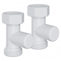 Набор нижнего подключения Royal Thermo Design прямой раздельный 3/4х3/4ЕК (белый)