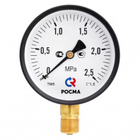 Манометр Росма ТМ-510Р.00 радиальный Дк100мм 0-0,6 МПа кл.1,5 G1/2" 00000006832 Манометр Росма ТМ-510Р.00 радиальный Дк100мм 0-0,6 МПа кл.1,5 G1/2" 00000006832