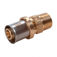 Фитинг прямой 3/4"x(16x2) "Мультипресс" с наружной резьбой Giacomini