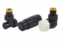 Комплект трехосевой SCHLOSSER STANDARD MINI 1/2" правый, Ral 9005, с термоголовкой MINI M30x1,5