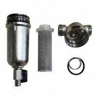 Фильтр самопромывной 3/4" с манометром, нар/нар, Tmax-80C, с сеткой 80 мкм Waterstry