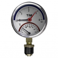 Термо-манометр TIM радиальный 6 бар, от 0гр. до 120гр., 1/2" НР, Y-80-6 Термо-манометр TIM радиальный 6 бар, от 0гр. до 120гр., 1/2" НР, Y-80-6