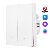 Выключатель HOMMYN настенный zigbee 2 клавиши (без нейтрали) SWZBNN02W Выключатель HOMMYN настенный zigbee 2 клавиши (без нейтрали) SWZBNN02W