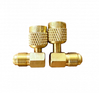Переходник угловой 90°; 5/16"Mх1/4"F, с R410А на R22, упак. 2 шт. LT-AD78