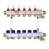 Комплект коллекторов РИДАН SSM-6RF set с расход.,кроншт.,руч. воздух.,слив.кран. и торц.заглуш. Комплект коллекторов РИДАН SSM-6RF set с расход.,кроншт.,руч. воздух.,слив.кран. и торц.заглуш.
