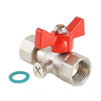 Кран шар. Valtec VT.807.N.0404 для подключения манометра ВР 1/2"х1/2"