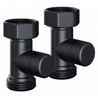 Набор нижнего подключения Royal Thermo Design прямой раздельный 3/4х3/4ЕК (черный)