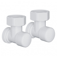 Набор нижнего подключения Royal Thermo Design угловой раздельный 3/4х3/4ЕК (белый)
