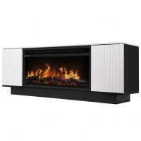 Каминокомплект: Очаг Electrolux EFP/P-3620LS, портал Como 36 белый, черный, р/в Каминокомплект: Очаг Electrolux EFP/P-3620LS, портал Como 36 белый, черный, р/в
