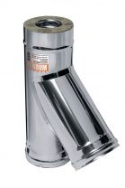 Сэндвич-тройник 135° (430/0,5мм + нерж.) Ф130х200