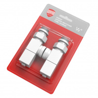 Набор дизайн-вентилей Royal Thermo CUBE, осевой (белый) 1/2" Набор дизайн-вентилей Royal Thermo CUBE, осевой (белый) 1/2"
