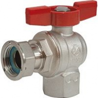 Кран шаровой угловой для счетчиков 3/4"F x 3/4"гайка GIACOMINI